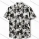 Wholesale 2026 New Men's Slim Fit Short Sleeve Shirt | Black White Abstract Print Button Down Casual Top, Wholesale & In Stock Black Clothing Wholesale Market Liuhua