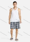 Wholesale Men's Casual Plaid Print Shorts - Liuhuamall
