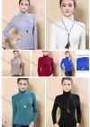 Wholesale Women's Casual Plain Slim Fit Turtleneck Ribbed Long Sleeve Sweater - Liuhuamall