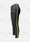 Wholesale Women's Casual Plain Multiple Pockets Striped Trim Skinny Jeans 42080# - Liuhuamall