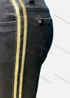 Wholesale Women's Casual Plain Multiple Pockets Striped Trim Skinny Jeans 42080# - Liuhuamall