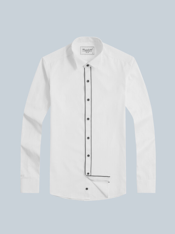 Men's Formal Collared Long Sleeve Plain Button Down Shirts, Clothing Wholesale Market -LIUHUA, Men, Men-s-Suits-Blazers