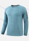 Wholesale Men's Athletic Round Neck Long Sleeve Striped Pullover Sweatshirt T228# - Liuhuamall