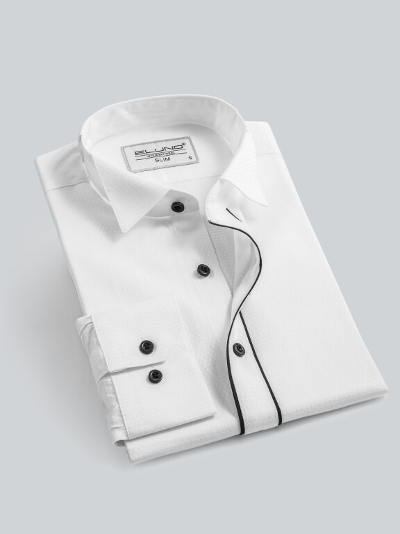 Men's Formal Collared Long Sleeve Button Down Plain Shirts, Clothing Wholesale Market -LIUHUA, Men, Men-s-Tops, Formal-Shirts