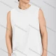Wholesale Men's Casual Sleeveless Plain Tank Tops B001# White Clothing Wholesale Market Liuhua