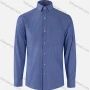 Wholesale Men's Business Checkerboard Texture Collared Button Down Patch Pocket Long Sleeve Shirts preview