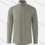 Wholesale Men's Business Plain Collared Button Down Patch Pocket Long Sleeve Shirts preview