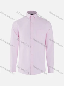 Wholesale Men's Formal Plain Collared Button Down Patch Pocket Long Sleeve Shirts, LIUHUA CLOTHING WHOLESALE