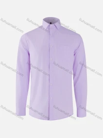 Wholesale Men's Business Plain Collared Button Down Patch Pocket Long Sleeve Shirts, LIUHUA CLOTHING WHOLESALE