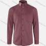 Wholesale Men's Formal Plain Ribbed Collared Button Down Patch Pocket Long Sleeve Shirts preview