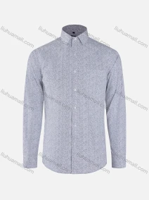 Wholesale Men's Vacation Allover Print Collared Button Down Patch Pocket Long Sleeve Shirts, LIUHUA CLOTHING WHOLESALE