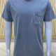 Wholesale Men's Casual Crew Neck Short Sleeve Distressed Plain T-shirts Gray Clothing Wholesale Market Liuhua