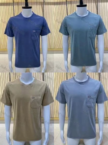 Wholesale Men's Casual Crew Neck Short Sleeve Distressed Plain T-shirts, LIUHUA CLOTHING WHOLESALE