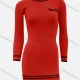Wholesale Women's Casual Plain Striped Trim Crew Neck Long Sleeve High Waist Tee Dress 8# Clothing Wholesale Market Liuhua