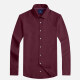 Men's Formal Plain Collared Long Sleeve Texture Button Down Shirts 30# Clothing Wholesale Market -LIUHUA