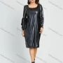Wholesale Women's Fashion Plain Square Neck Knee Length Dress preview