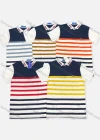 Wholesale Men's 100% Cotton Slim Fit Striped Casual Short Sleeve Polo Shirt 5531# - Liuhuamall