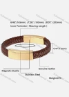 Wholesale Genuine Leather Stainless Steel Magnetic Buckle Bracelet SP0322# - Liuhuamall
