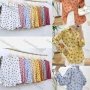 Wholesale Women's Collared Loose Fit Allover Butterfly Print Patch Pocket Long Sleeve Shirt 5390# preview