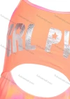 Wholesale Girls One Piece Letter Print Cut Out Letter Tie Dye Cut Out Swimsuit - Liuhuamall