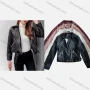 Wholesale Women's Casual Plain Rivet Lapel Long Sleeve Zipper PU Leather Jacket With Belt preview