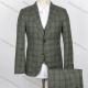 Wholesale Men's Plaid Print Two Button Flap Pockets Blazer & Vest & Suit Pants 3-Piece Suit Sets OG2207-X6502# 150# Guangzhou Clothing Wholesale Market & Suppliers -LIUHUAMALL