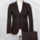 Wholesale Men's Plaid Print Two Button Flap Pockets Blazer & Vest & Suit Pants 3-Piece Suit Sets OG2207-X6502# 152# Wholesale Clothing Market & Suppliers -LIUHUAMALL