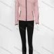 Wholesale Women's Zip Hooded Pockets Striped Jacket & Leggings Sporty Set 9131# Pale Chestnut Clothing Wholesale Market Liuhua