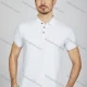 Wholesale Men's Casual Plain Short Sleeve Split Side Polo Shirt LF008# White Clothing Wholesale Market Liuhua