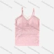 Wholesale Women's Pull-on Spaghetti Strap Guipure Lace Plain Camisole Light Pink Clothing Wholesale Market Liuhua