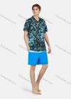 Wholesale Men's Casual Colorblock Drawstring Dual Pockets Shorts - Liuhuamall