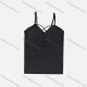 Wholesale Women's Pull-on Spaghetti Strap Guipure Lace Plain Camisole Black Clothing Wholesale Market Liuhua