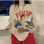 Wholesale Women's Casual Cartoon Graphic Round Neck Long Sleeve Tee 1020# preview