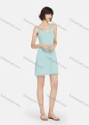 Wholesale Women's Milk Silk Plain Lace Trim Soft Spaghetti Strap Short Cami Lounge Nightgown A08# - Liuhuamall