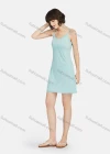 Wholesale Women's Milk Silk Plain Lace Trim Soft Spaghetti Strap Short Cami Lounge Nightgown A08# - Liuhuamall