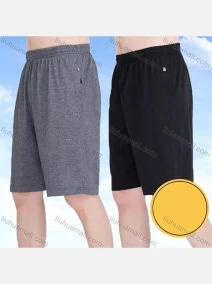 Wholesale Men's Casual Plain Breathable Elastic Waist Slant Pockets Shorts, LIUHUA CLOTHING WHOLESALE
