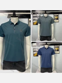 Wholesale Men's Cotton Plain Embroidery Short Sleeve Polo Shirt A02#, LIUHUA CLOTHING WHOLESALE