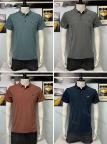 Wholesale Men's Cotton Plain Embroidery Short Sleeve Polo Shirt A07#, LIUHUA CLOTHING WHOLESALE