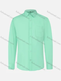 Wholesale Men's Regular Fit Plain Long Sleeve Button Down Classic Business Shirt, LIUHUA CLOTHING WHOLESALE