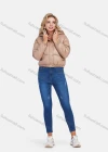 Wholesale Women's Casual Zipper Plain Hooded Crop Leather Jacket - Liuhuamall