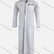 Wholesale Men's Modest Stand Collar Patch Pocket Button Front Pakistani Contrast Middle East Ramadan Muslim Arabic Robe Gray Clothing Wholesale Market Liuhua