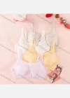 Wholesale Women's Plain Cartoon Graphics Double Straps Bra - Liuhuamall