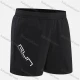 Wholesale Women's Athletic Workout Reflective Letter Print Elastic Waist Shorts 1203# Black Clothing Wholesale Market Liuhua