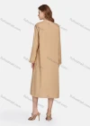 Wholesale Women's Casual Plain Crew Neck Long Sleeve Split Side Loose Fit Dress - Liuhuamall