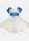 Wholesale Girls Lovely Short Sleeve Sequin Pleated Pullover Flower Dress - Liuhuamall