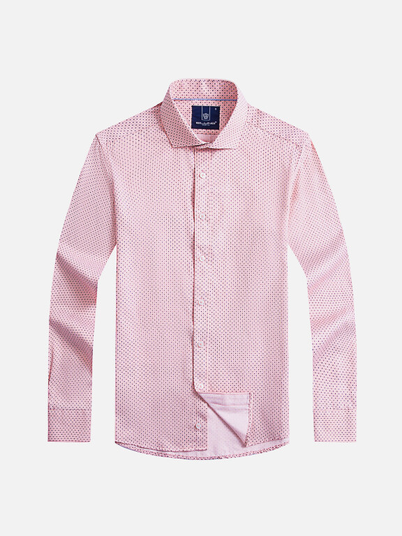 Men's Formal Allover Print Collared Long Sleeve Button Down Shirts, Clothing Wholesale Market -LIUHUA, Men, Men-s-Tops