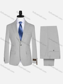 Wholesale Men's Business Lapel Plain Flap Pockets Single Breasted Blazer Jacket & Pants 2 Piece Suit Set 978#, LIUHUA CLOTHING WHOLESALE