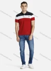 Wholesale Men's Colorblock Short Sleeve Polo Shirt - Liuhuamall