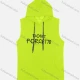 Wholesale Men's 100%Cotton Casual Drawstring Letter Slogan Print Hooded Tank Top With Kangaroo Pocket MS2017# 5# Clothing Wholesale Market Liuhua