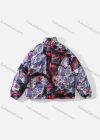 Wholesale Men's Fashion Long Sleeve Stand Collar Tiger Print Puffer Coat 916# - Liuhuamall